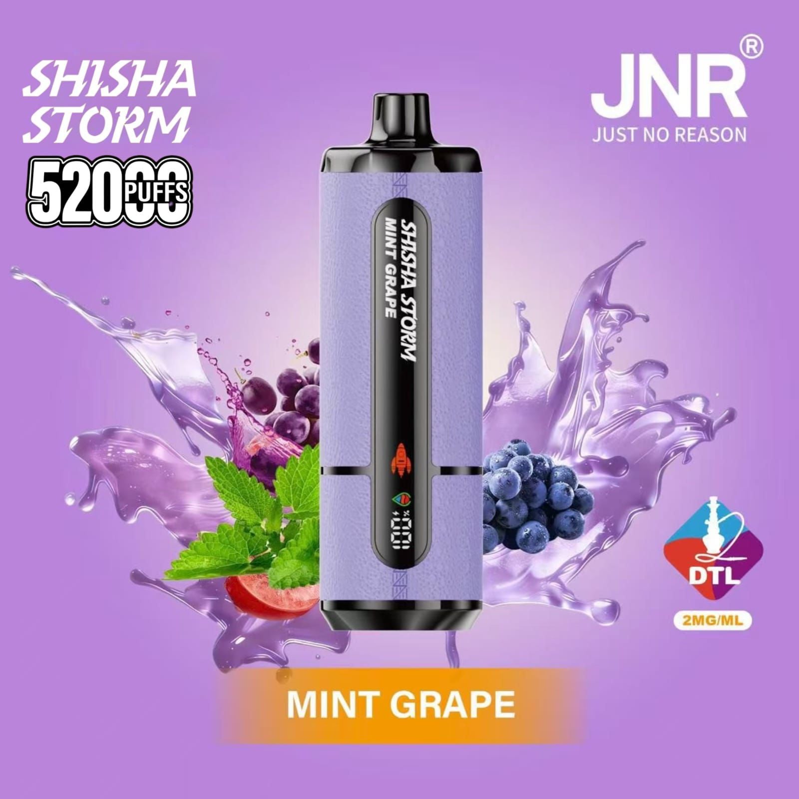 New JNR Shisha Storm 52000 Puffs 2mg In Dubai|