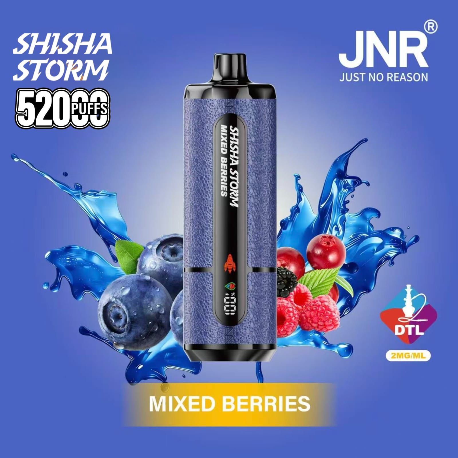 New JNR Shisha Storm 52000 Puffs 2mg In Dubai|