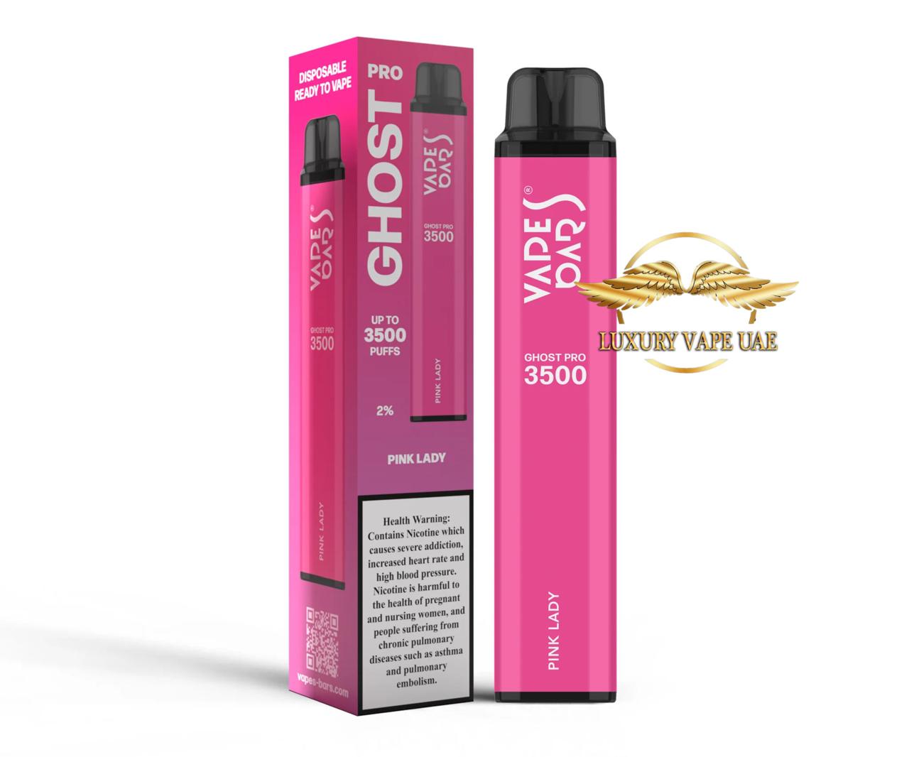 Vapes Bars Ghost Pro 2% With 3500 Puffs Dubai & Abu Dhabi
