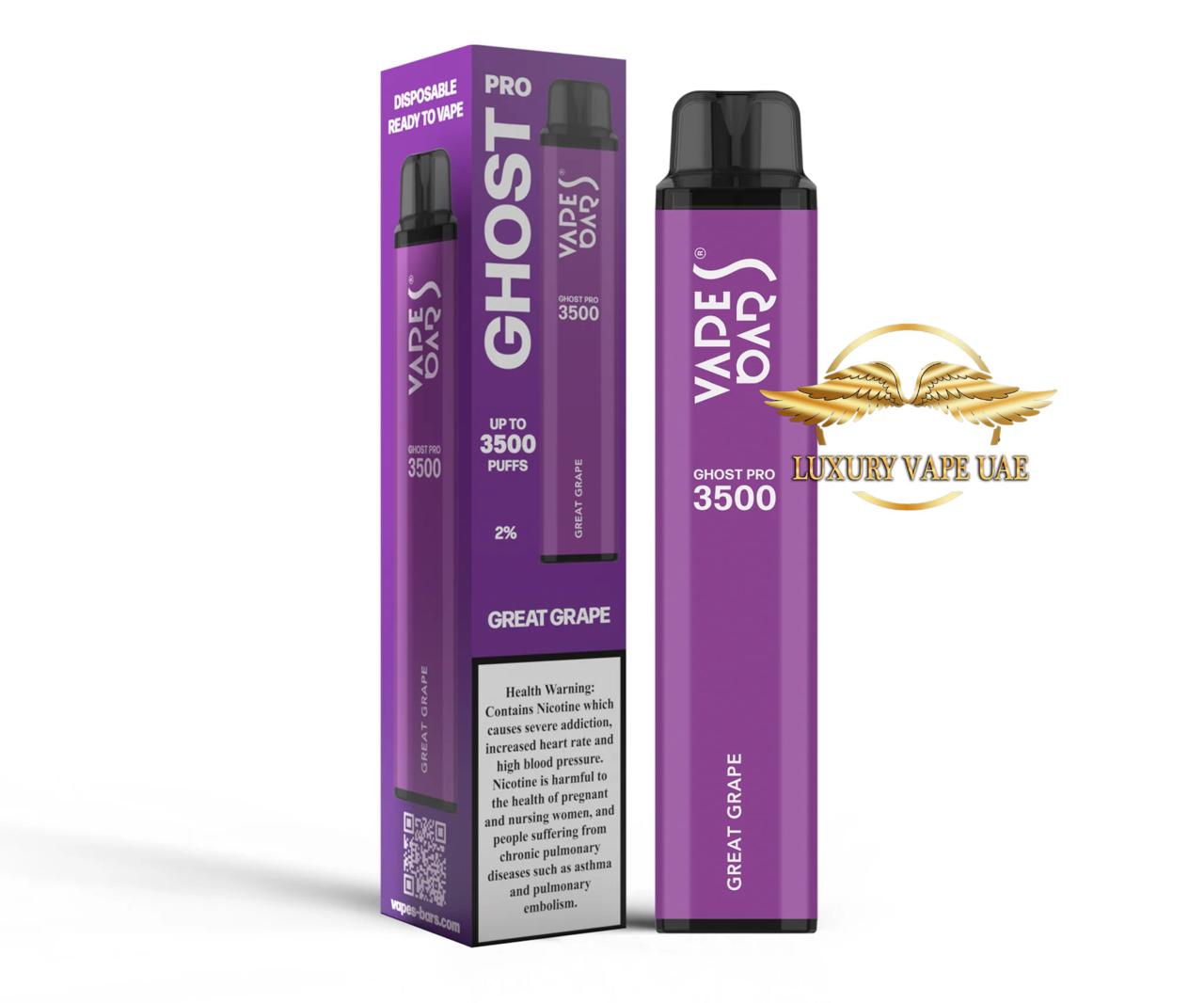 Vapes Bars Ghost Pro 2% With 3500 Puffs Dubai & Abu Dhabi