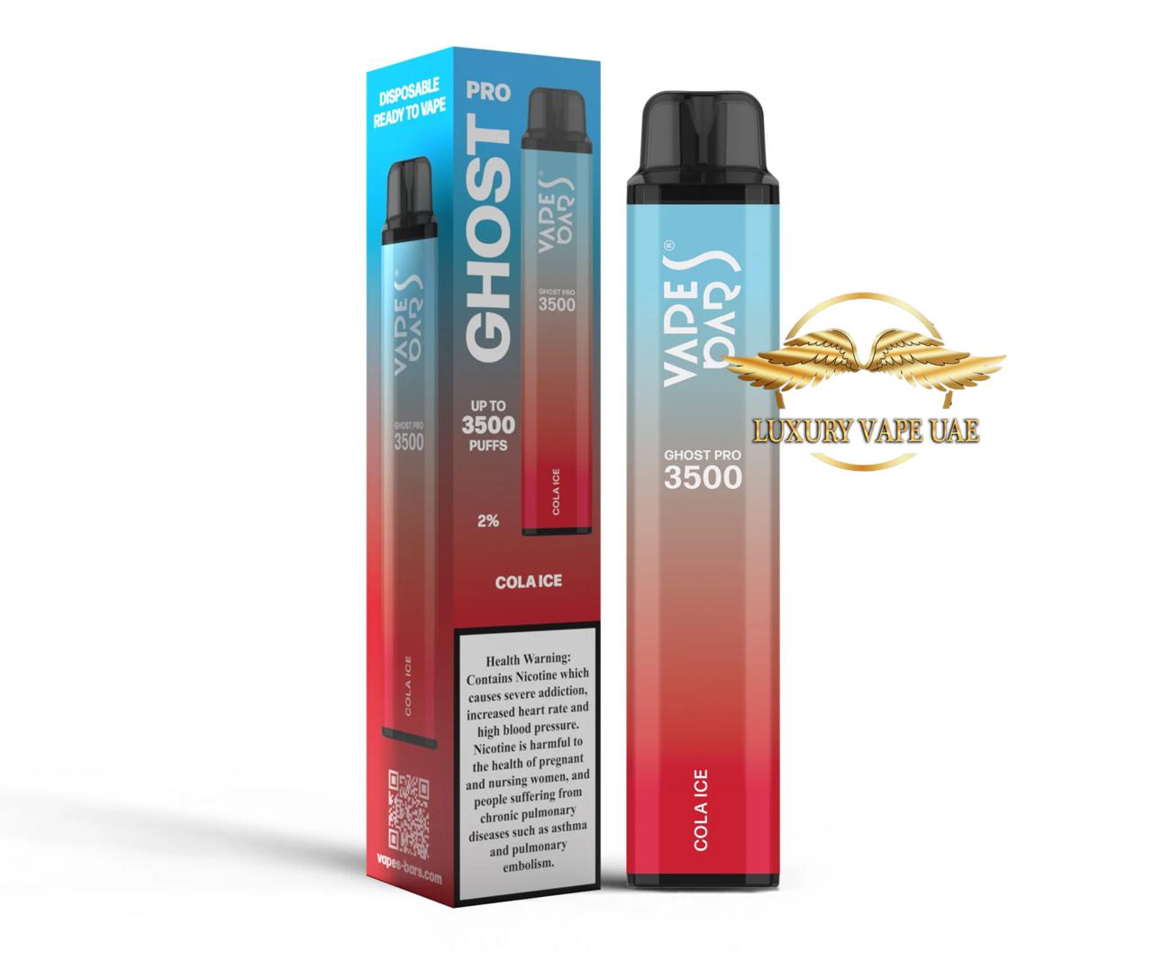 Vapes Bars Ghost Pro 2% With 3500 Puffs Dubai & Abu Dhabi
