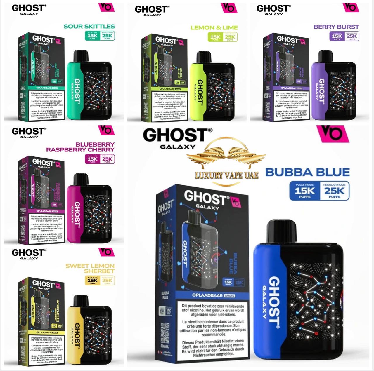 Ghost Galaxy 25K Puffs Disposable Vape by Vapes Bar/ Vapes Bar 25k Business bay Dubai/ Abu Dhabi/