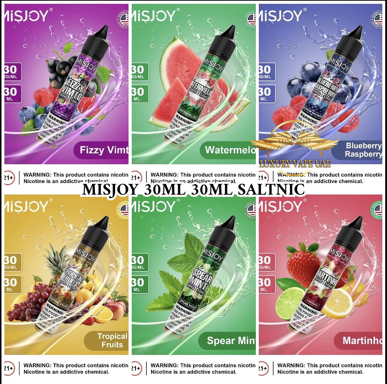 MISJOY Salt Nic E-Liquid 30ml 30mg – Buy Online in Dubai & UAE