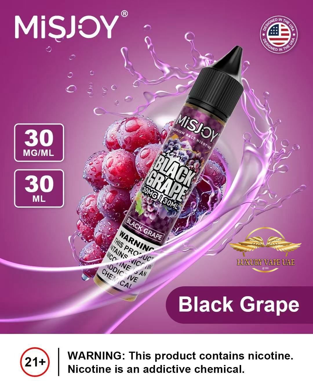 MISJOY Salt Nic E-Liquid 30ml 30mg – Buy Online in Dubai & UAE