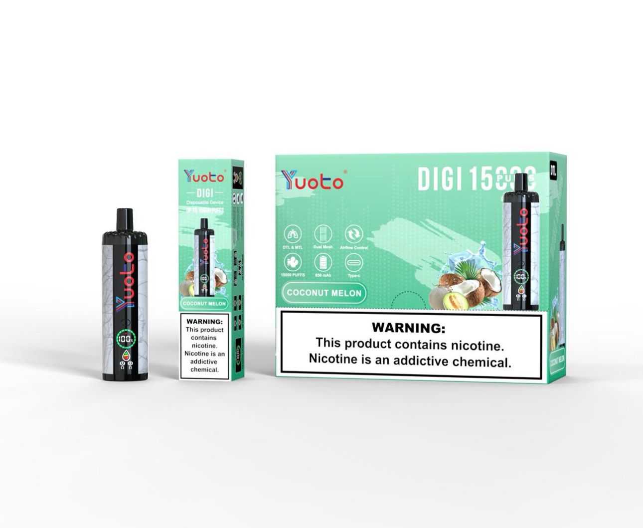 Yuoto DIGI 15000 Puffs Vape 5% Nicotine Level| Luxury Smoke AE Yuoto DIGI 15000 Puffs Vape 5% Nicotine Level| Luxury Smoke AE