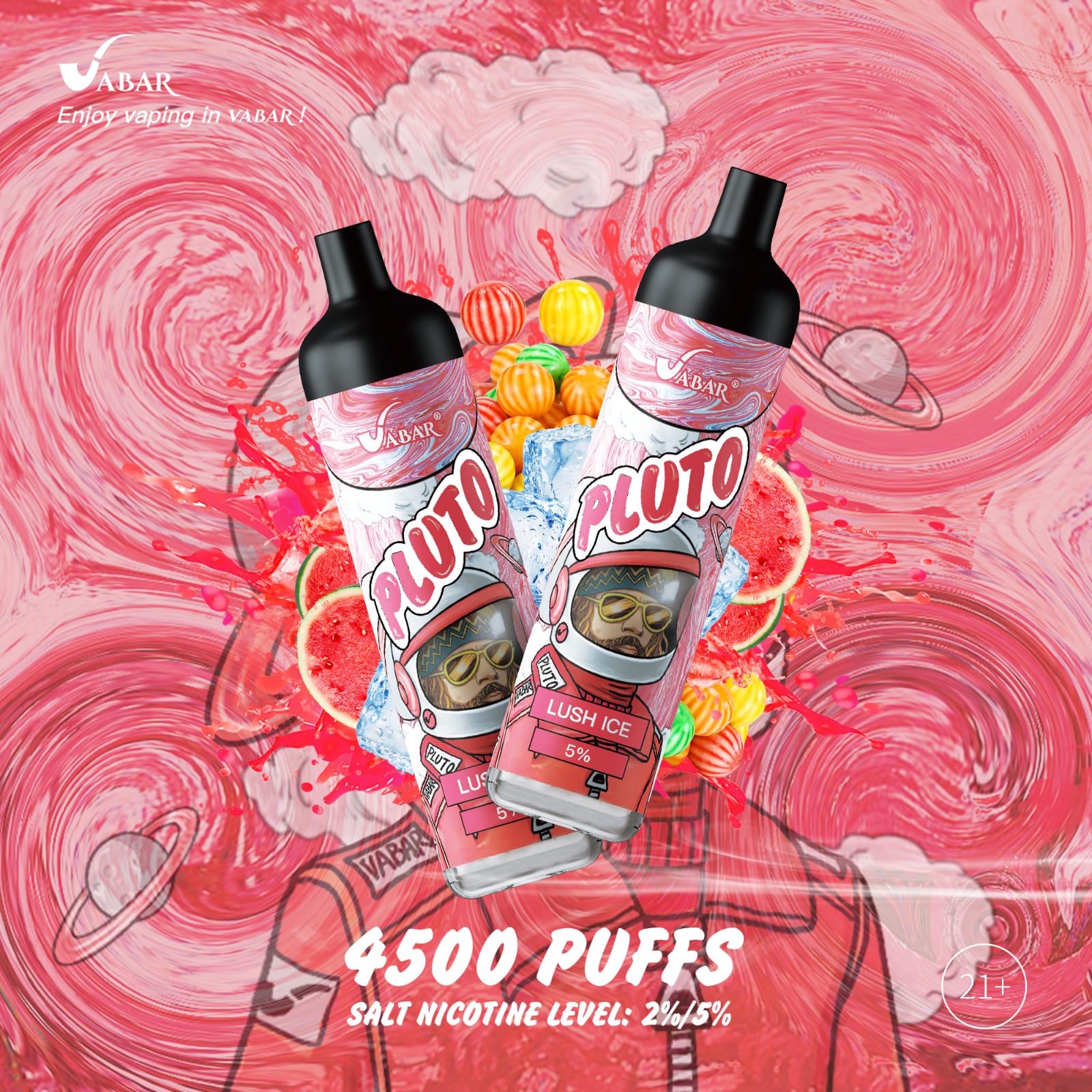 pluto vape juice Vabar PLUTO Disposable Vape 4500 Puffs – Luxury Smoke AE