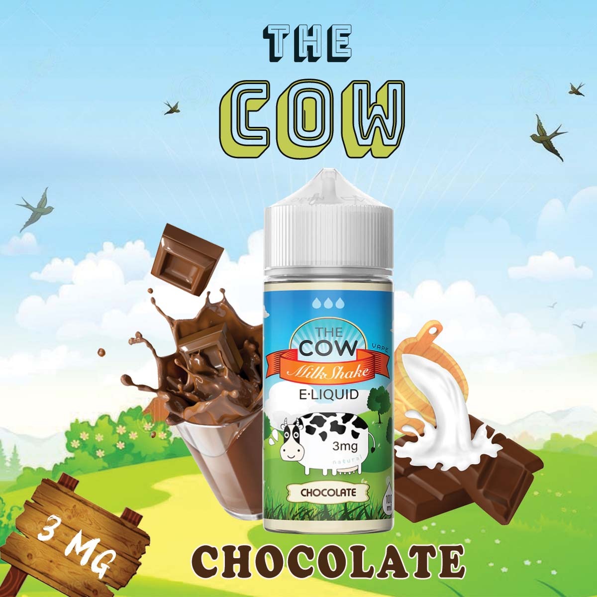 chocolate milk vape juice CHOCOLATE MILKSHAKE BY THE COW 100ML E&B FLAVOR E-LIQUID – Luxury Smoke AE